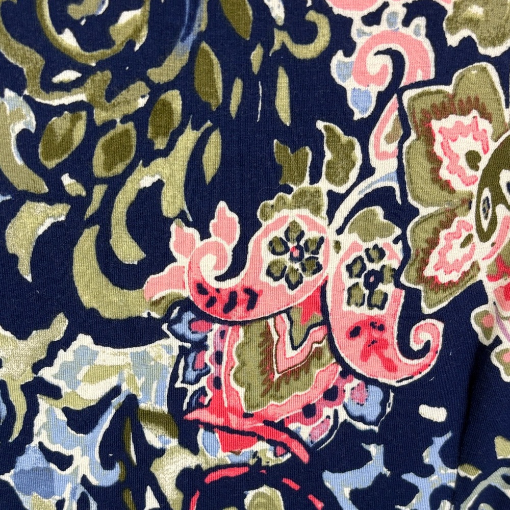 Tommy Bahama Paisley Dress - Navy and Pink size M - Picture 5 of 6